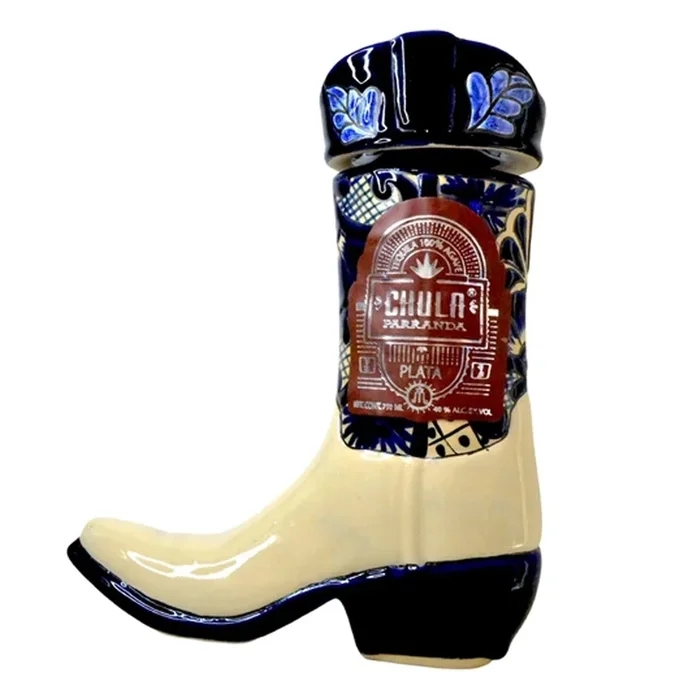 Chula Parranda Tequila Blanco Ceramic Boot 750ml