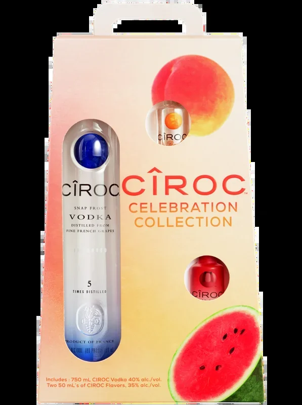 CIROC VODKA GIFT PACK W/ 1 GLASS 750ML
