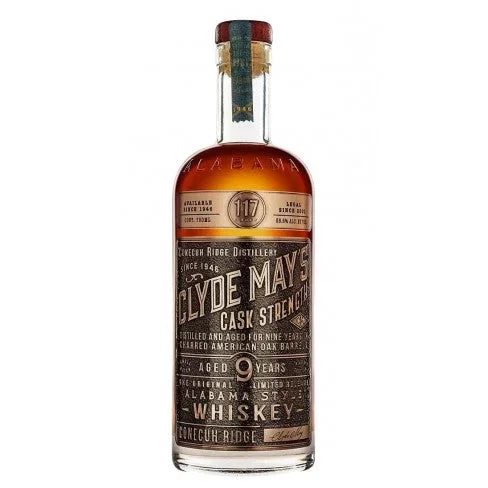 Clyde May 9 Year Old Cask Strength Alabama Whiskey