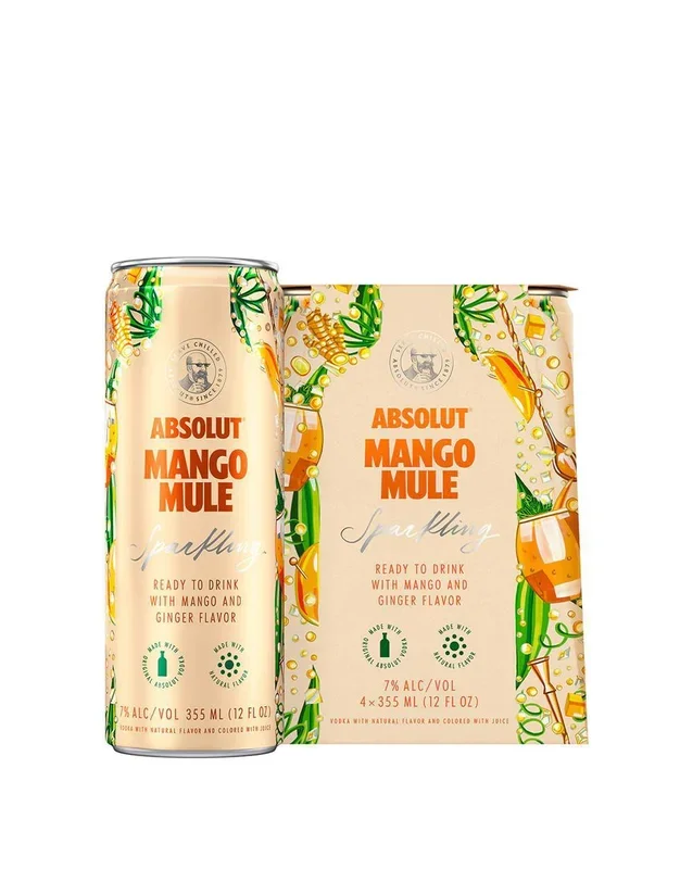 Cocktail Absolut 4pk Mango Mule