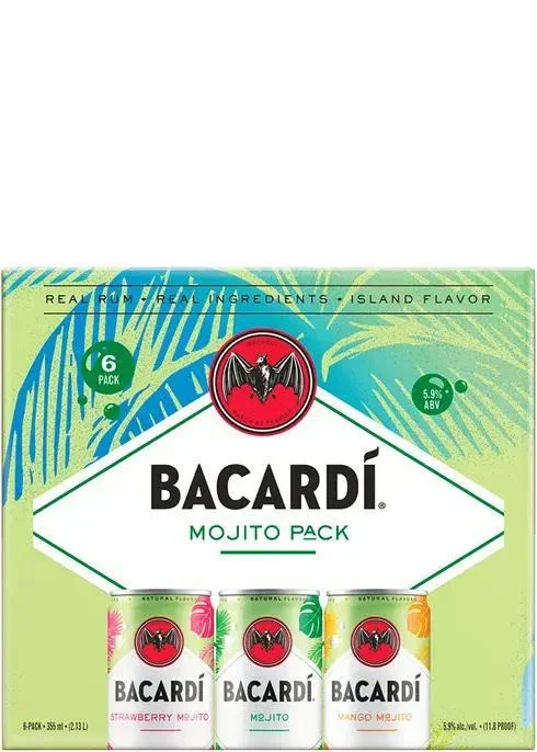 Cocktail Bacardi 6pk Mojito pack