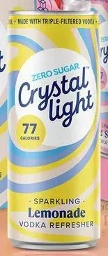 Cocktail Crystal Light Zero Sugar 4pk Sparkling Lemonade