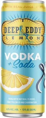 Cocktail DeepEddy 4pk Lemon Vodka & Soda
