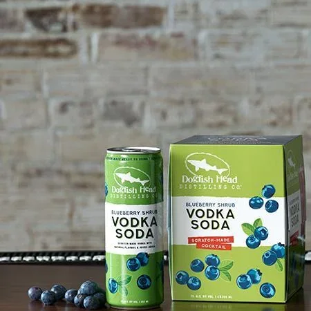 Cocktail Dogfish Head 4pk Blueberry Vodka Soda