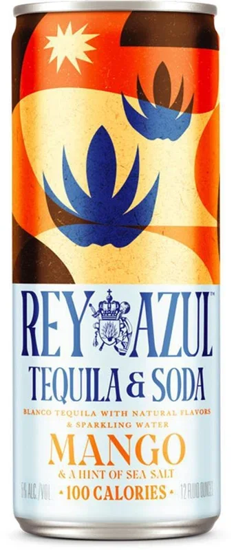 Cocktail Rey Azul 4pk Tequila & Soda Mango