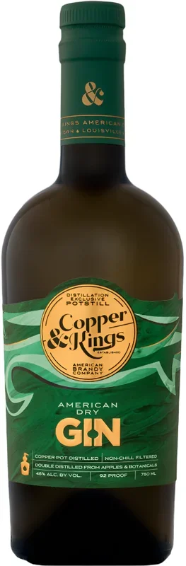COPPER & KINGS DRY GIN AMERICAN 92PF 750ML