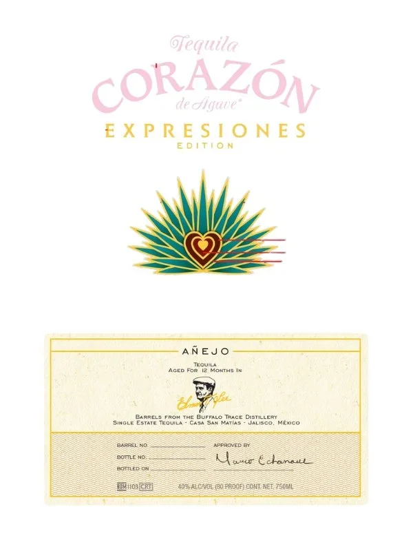 Corazón de Agave Expresiones Añejo Tequila Aged in Elmer T. Lee Barrels