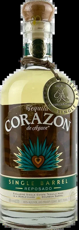 Corazon Single Barrel Eagle Rare Bourbon Barrel Aged Reposado Single Estate Tequila