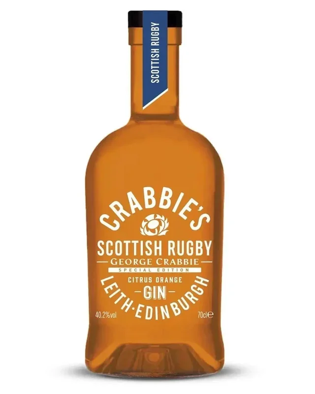 Crabbie’s Scottish Rugby Citrus Orange Gin, 70 cl