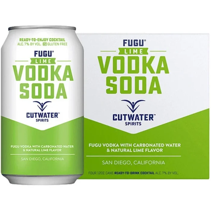 Cutwater Fugu Lime Vodka Soda Canned Cocktail