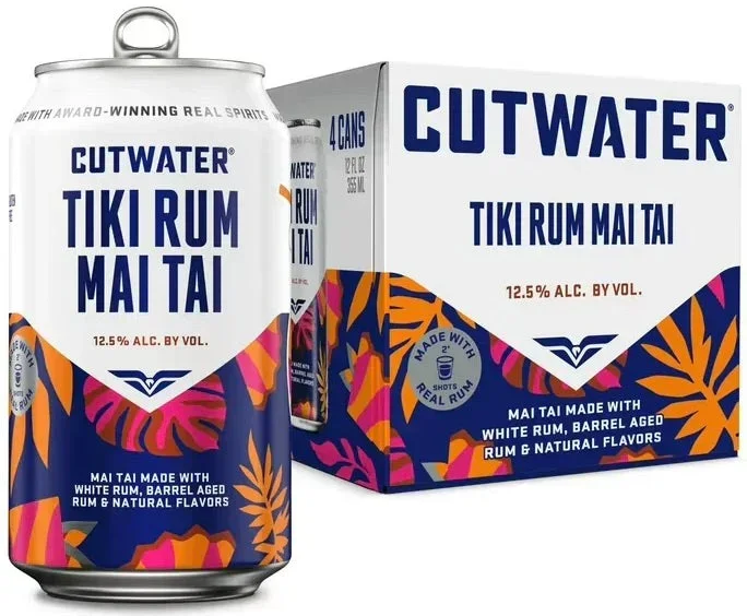 Cutwater Tiki Rum Mai Tai RTD Cocktail 4 x 355ml Cans