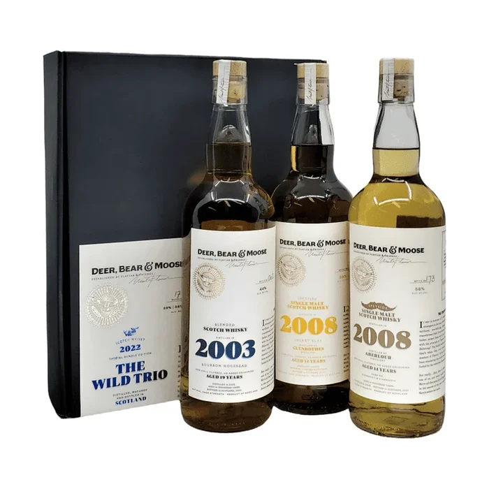 Deer, Bear & Moose ‘The Wild Trio’ 2022 Special Bundle Scotch Whisky