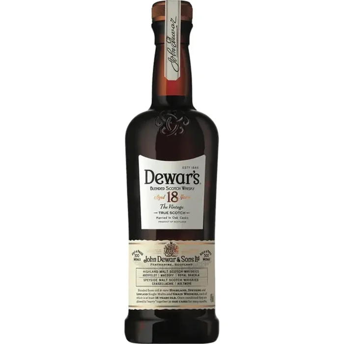 Dewar’s Blended Scotch The Vintage 18 Year Whiskey
