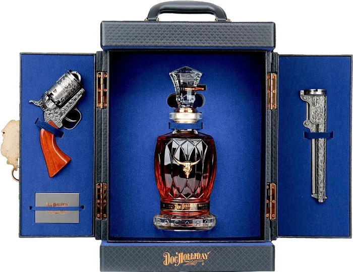 Doc Holliday Straight Bourbon Whiskey Gift Set 10 Year Old 700ml