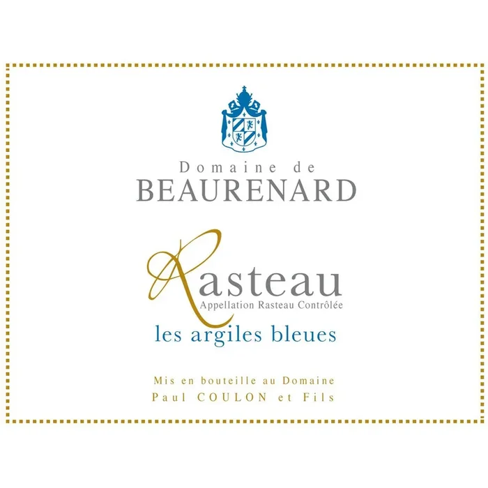 Domaine De Beaurenard Rasteau Les Argiles Bleues Rouge 750ml