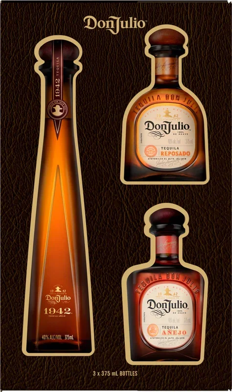 Don Julio 1942, Reposado & Anejo Gift Pack 3x375ml