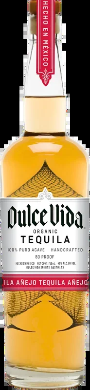 DULCE VIDA TEQUILA ANEJO ORGANIC 80PF 750ML