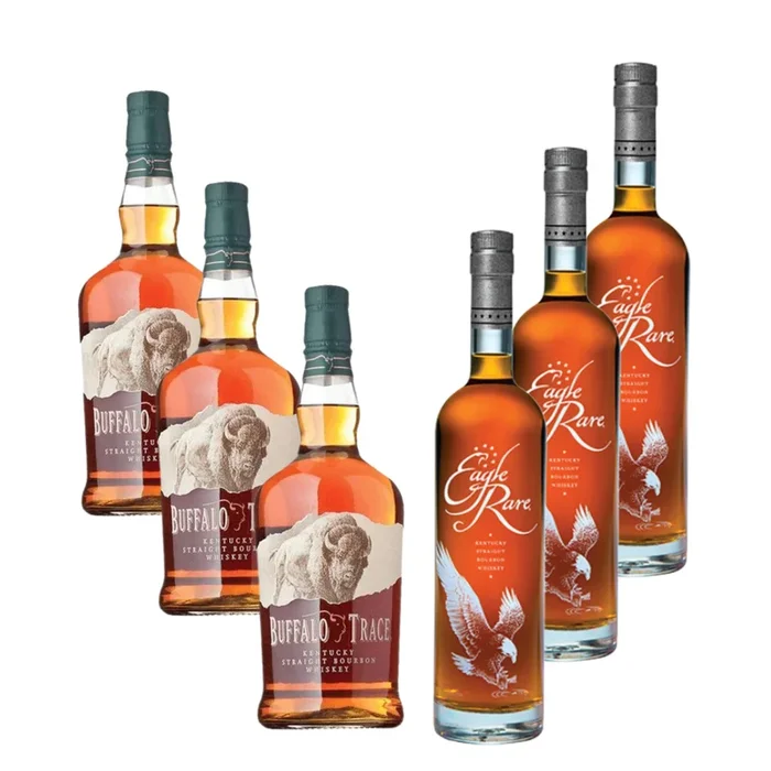 Eagle Rare and Buffalo Trace 6 pack Bundle