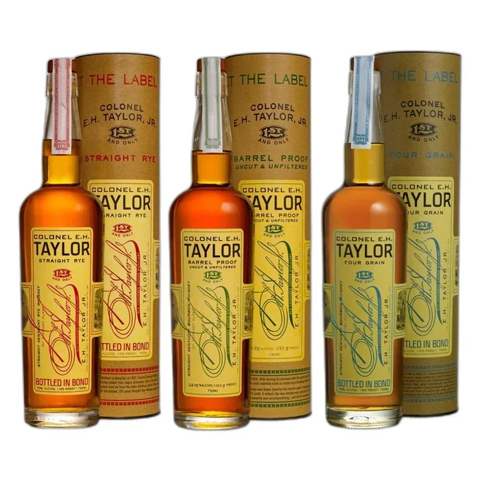 EH Taylor Straight Rye Bourbon Barrel Proof Four Grain Bundle
