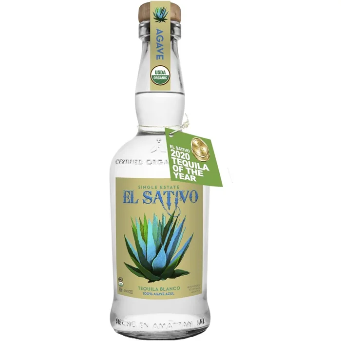 El Sativo Single Estate Blanco Tequila