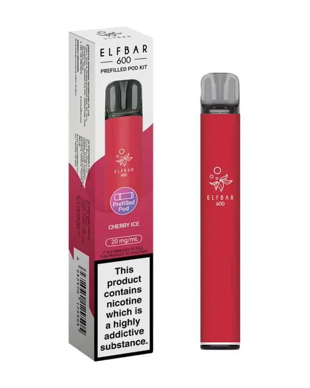 Elf Bar 600 Cherry Ice Prefilled Pod Kit