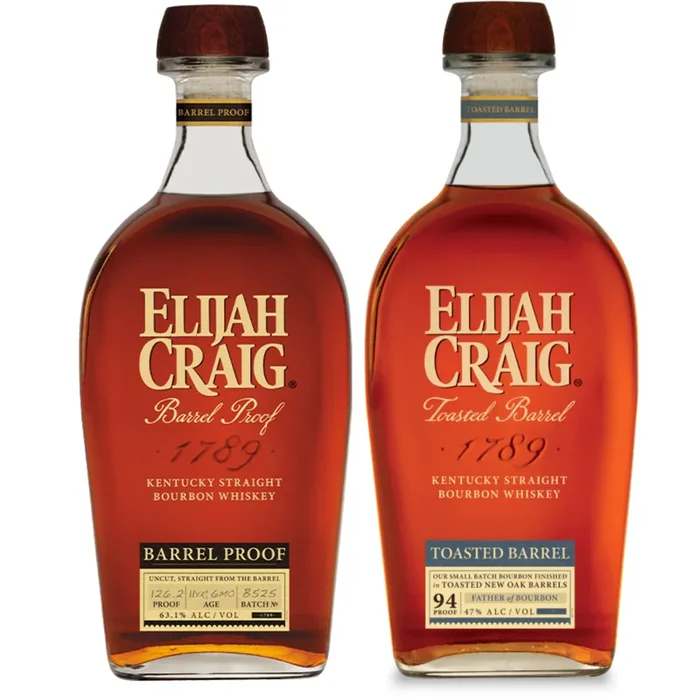 Elijah Craig Bourbon Batch B525 + Elijah Craig Toasted Bourbon