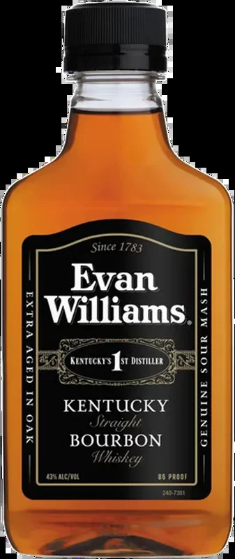 Evan Williams Black Label Kentucky Straight Bourbon Whiskey (375mL)