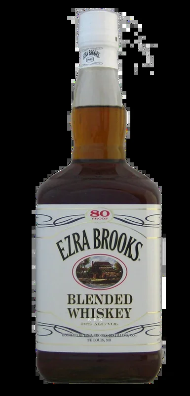 Ezra Brooks Kentucky Straight Bourbon (Old Label) Whiskey