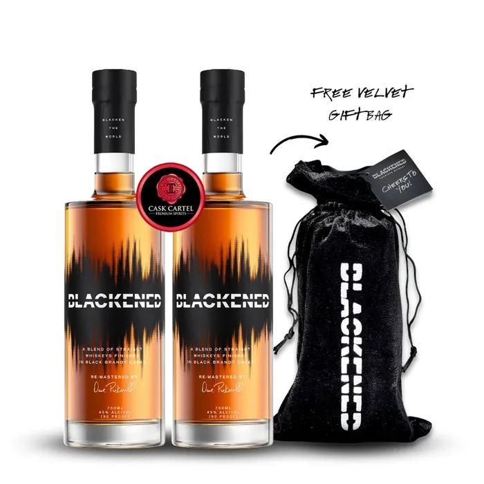 FATHER’S DAY 2023 | METALLICA | BLACKENED™ AMERICAN WHISKEY FLAGSHIP + LIMITED EDITION VELVET BAG (2) BOTTLE BUNDLE