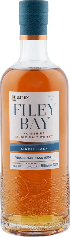 Filey Bay Virgin Oak Cask #3020 Yorkshire Single Malt Whisky 700ml