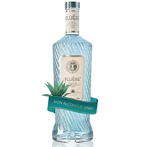 FLUÈRE Mezcal/Tequila Alternative – Smoked Agave, Non-Alcoholic Distilled Spirit, 23.7 Fl Oz | Low Calories | Created for Cocktails | Non-Alcoholic Mezcal Alternative