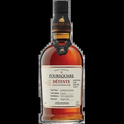 FOURSQUARE DETENTE RUM SINGLE BLEND EXCEPTIONAL CASK SELECTION BARBADOS 750ML