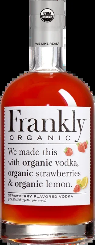 FRANKLY VODKA ORGANIC STRAWBERRY FLAVORED TEXAS 750ML