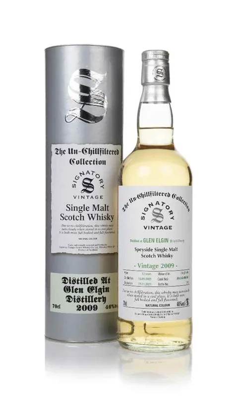 Glen El 12 Year Old 2009 (casks 806360 & 806361) – Un-Chillfiltered Collection (Signatory) Scotch Whisky | 700ML
