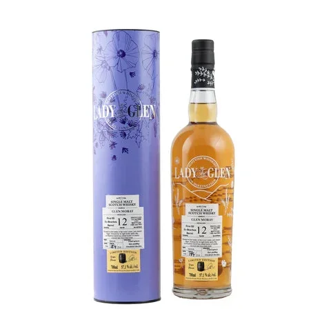 Glen Moray 12 Year Old 2008 (cask 5586) – Lady of the Glen (Hannah Merchants) Scotch Whisky | 700ML