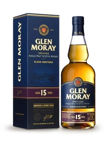 GLEN MORAY SCOTCH SINGLE MALT ELGIN HERITAGE SPEYSIDE 15YR 750ML