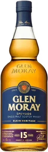 Glen Moray Single Malt Whiskey 15 Year Old 750ml
