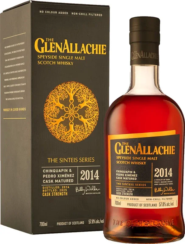Glenallachie The Sinteis Series Chinquapin & PX Cask Matured Single Malt 2014 700ml