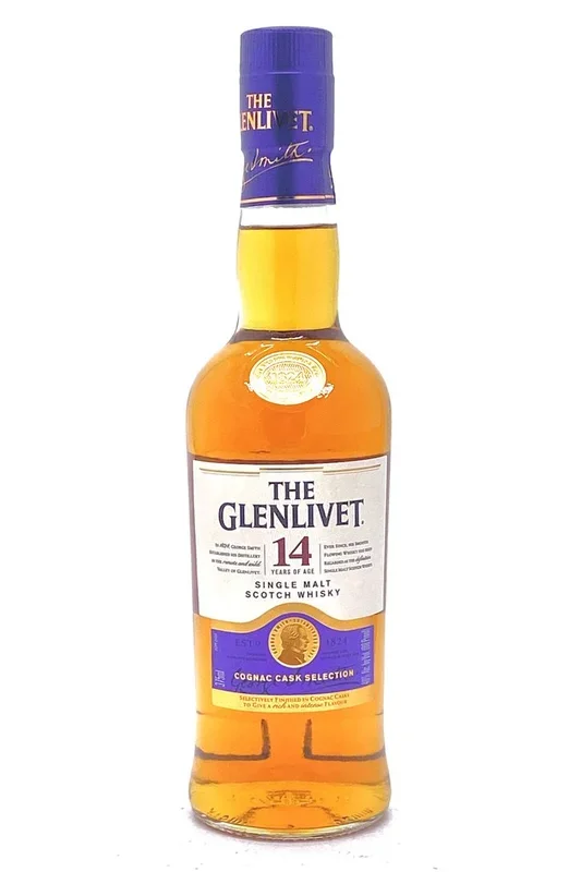 GLENLIVET SCOTCH SINGLE MALT COGNAC CASK SELECTION 14YR 375ML