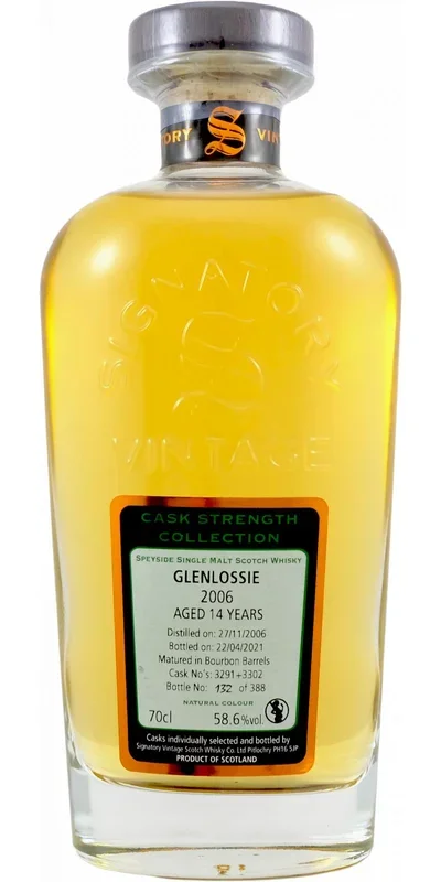 Glenlossie 14 Year Old (D.2006, B.2021) Signatory Vintage Scotch Whisky | 700ML