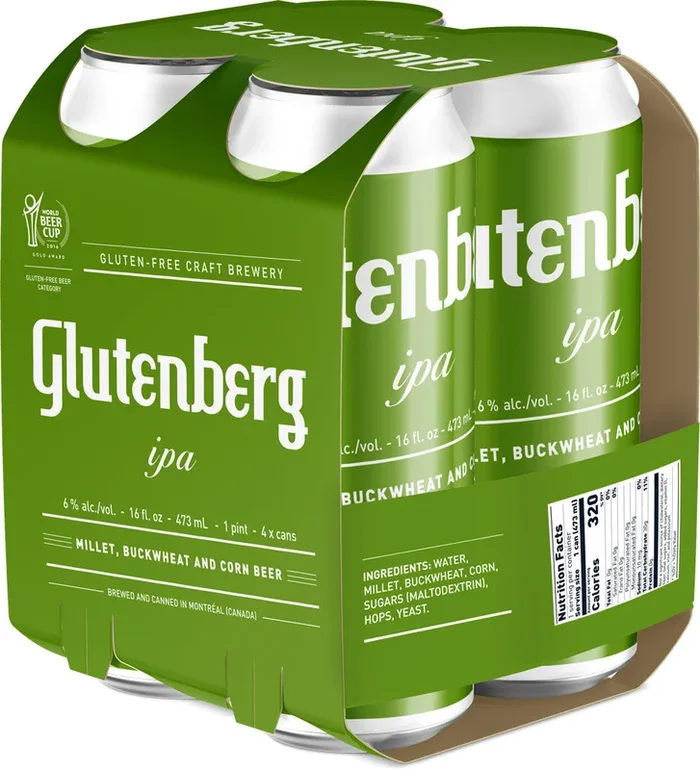 Glutenberg Gluten-Free IPA 4pk Cans