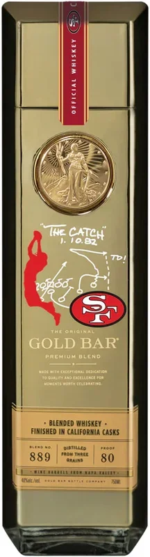 Gold Bar American Whiskey 49er’s The Catch Edition 750ml