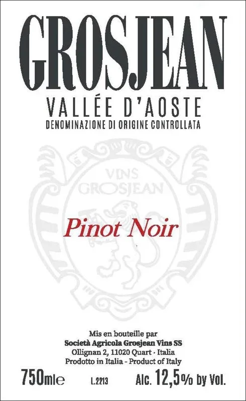 Grosjean Vallee d’Aoste Pinot Noir 2021