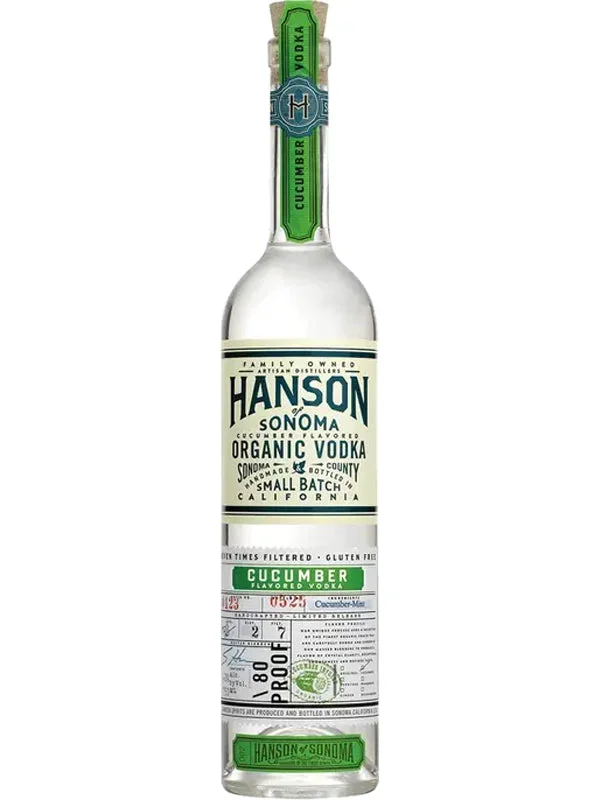 Hanson of Sonoma Organic Cucumber Vodka