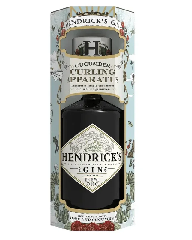 Hendrick’s Gin & Cucumber Curler Gift Set, 70 cl