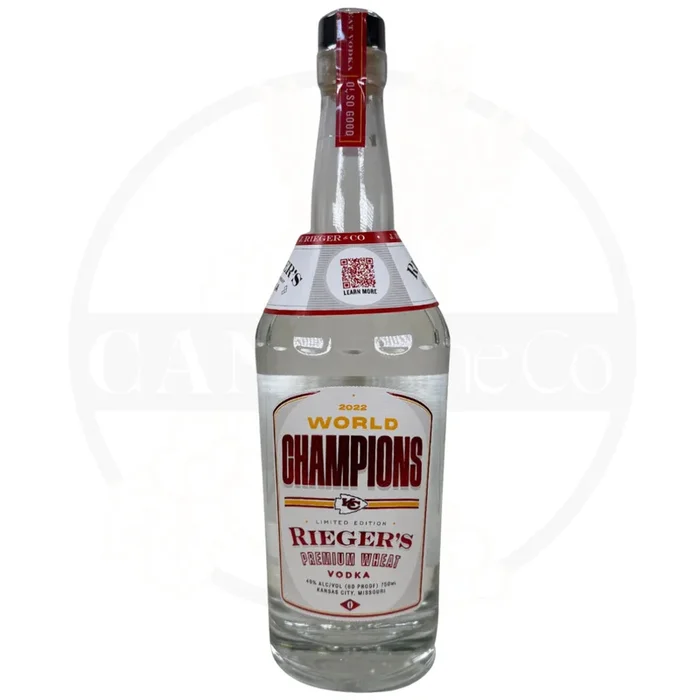 J. Rieger & Co Kansas City Chiefs World Champions Vodka 750ml