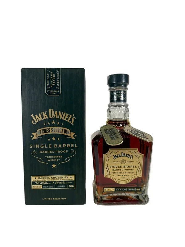 Jack Daniel’s Single Barrel Barrel Proof Heroes Selection JB & LB McGowan Whiskey 750ml