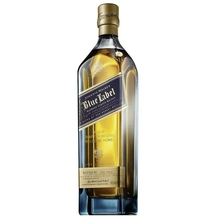 Johnnie Walker Blue Label ‘Retirement is the Beginning’ Engraved Bottle