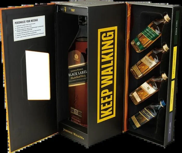 Johnnie Walker Moments To Share Voice Recorder Whisky Gift Set
