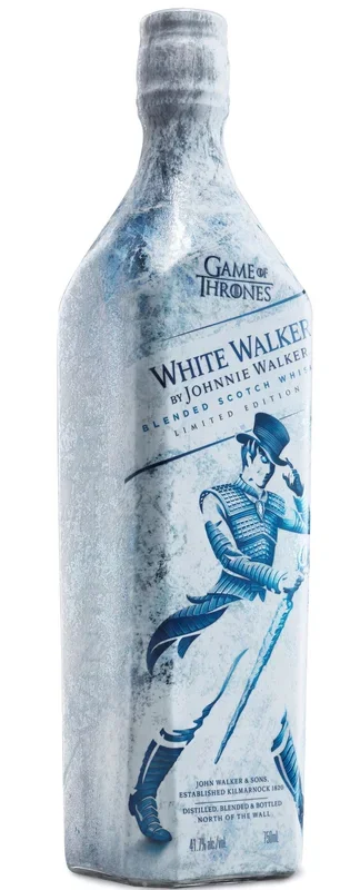 JOHNNIE WALKER WHITE WALKER SCOTCH BLENDED GAME OF THRONES LIMITED EDITION 83.4PF 750ML